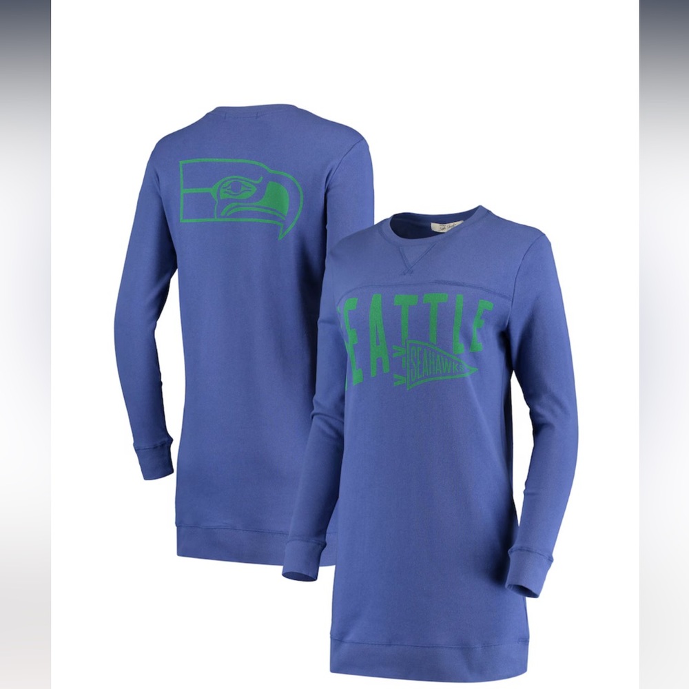 NWT - Junk Food - Seahawks Sweatshirt Dress - Small